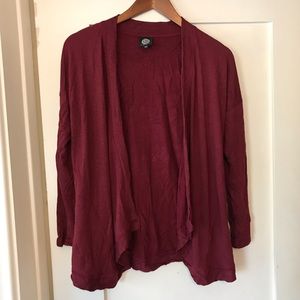 Bobeau lightweight cardigan, open front